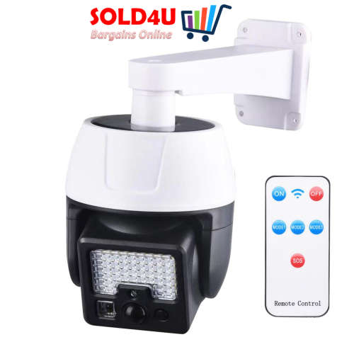 Solar Powered Simulation Monitoring Dummy Camera With Motion Sensor - 44 LED