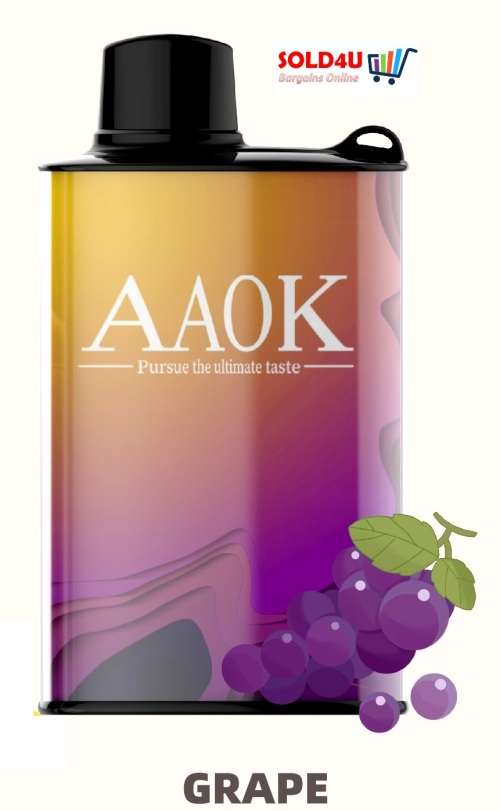 10000 PUFFS Disposable Vape e-cigarette- 20ml - 500mAh Battery [ Grape Flavour] 5% Nicotine