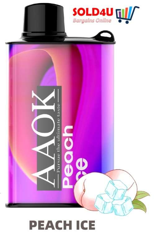 8000 PUFFS Disposable Vape e-cigarette [ Peach ICE Flavour] 500MAh Battery