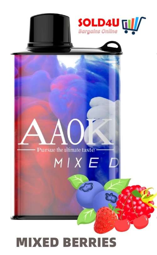 8000 PUFFS Disposable Vape e-cigarette [ Mixed Berries Flavour] 500MAh Battery