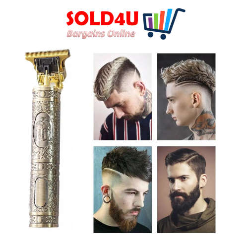 Retro Sytle Professional USB Rechargeable Cordless Electric Hair Clippers Razor Trimmer