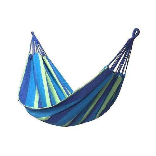 Portable Hammock Outdoor Hammock Travel Camping Swing Canvas Stripe