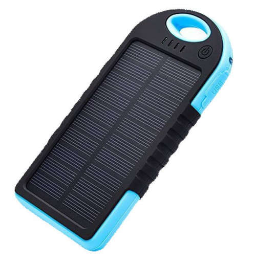 8000mAh Solar Power Bank Compass Dual USB Mobile Phone Fast Charger Battery + LED Light