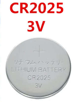 CR2025 3V Lithium Battery [ Equivalent  BR2025, DL2025, KCR2025, L12, NA, 208-205  ] [Qty : 5 Piece]