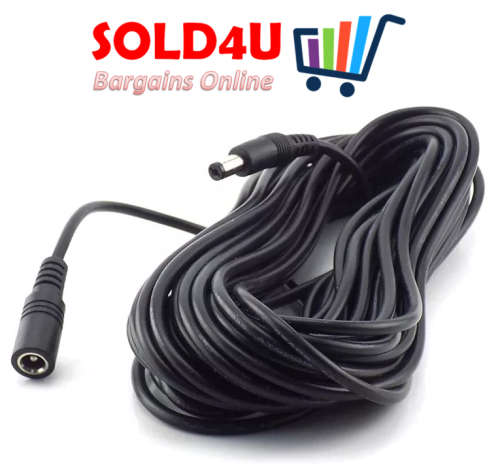 DC 30 Meter Extension Power Cable Male to Female 5.5mm / 2.1mm for CCTV, Router etc