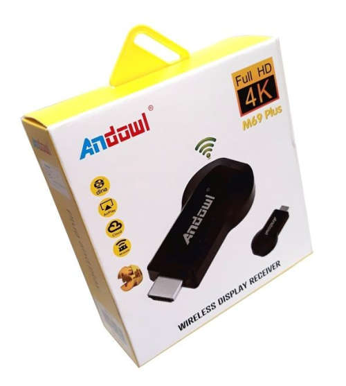 4k Ultra HD Anycast M69 Plus Wireless Phone Screen Mirroring to HDMI Miracast Dongle