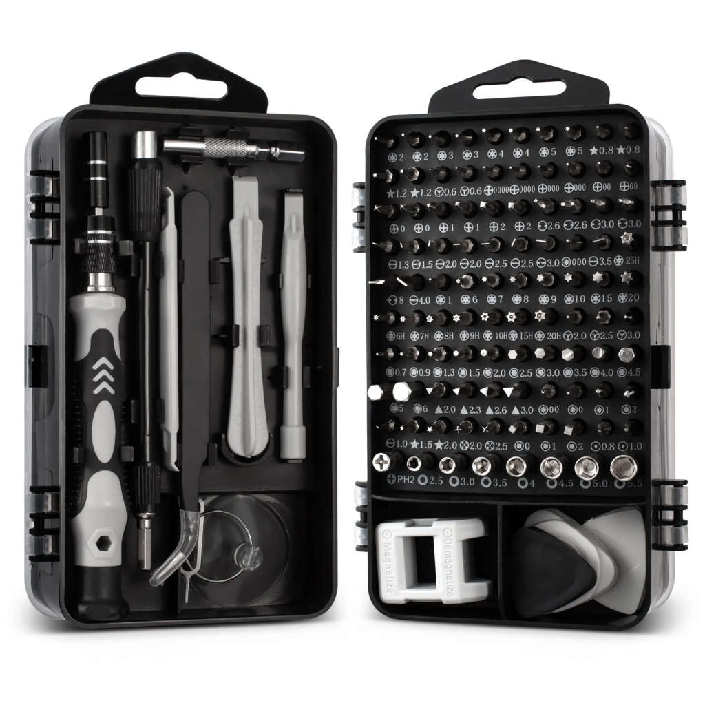 115 Pcs Multipurpose Magnetic Precision Screwdriver Bits & Mini Tool Kit