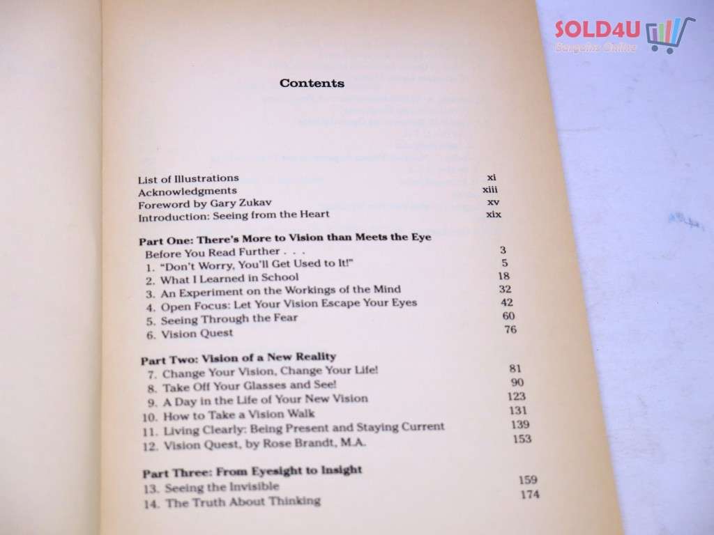 Take Off Your Glasses and See: A Mind/Body Approach to Expanding Your Eyesight and Insight by Jacob