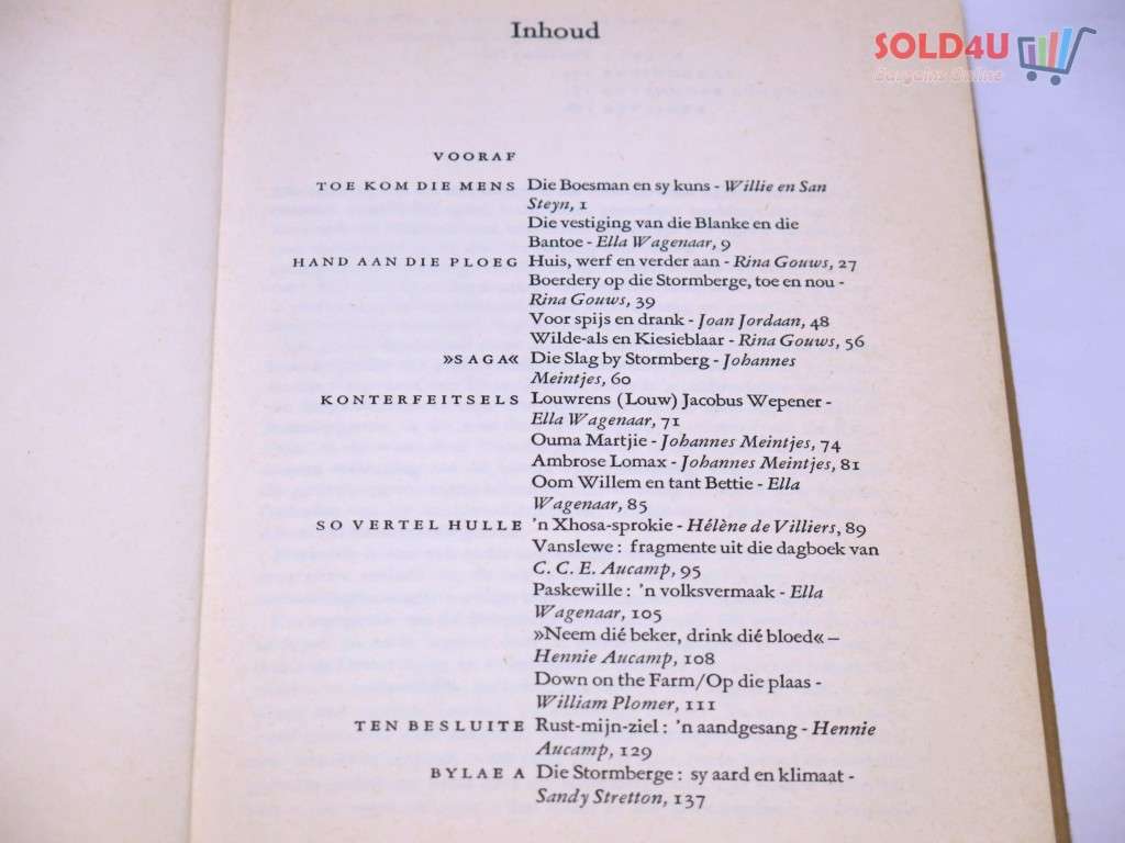 Op Die Stormberge : `n vertolking van `n streek Aucamp, Hennie