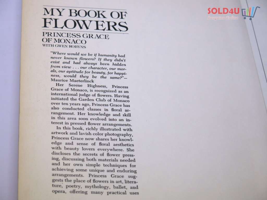 My book of flowers / by Princess Grace of Monaco with Gwen Robyns