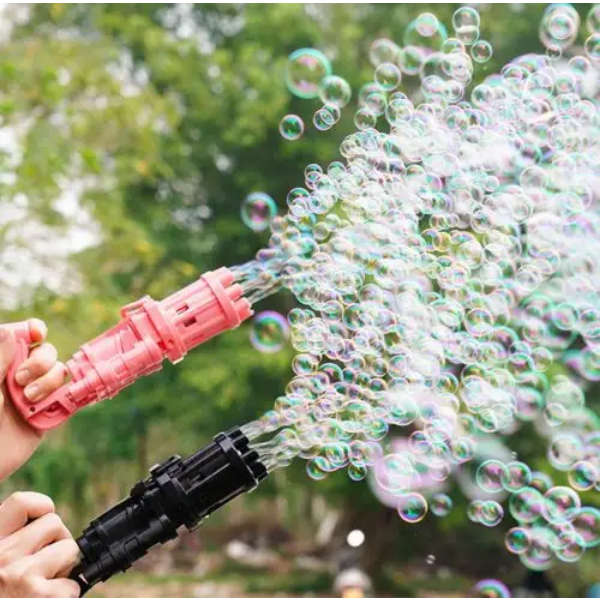Bubble Gun Soap Bubbles  - Electric Bubble Gun [ RANDOM COLOURS ]
