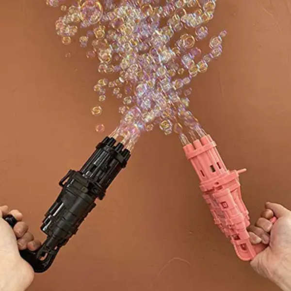 Bubble Gun Soap Bubbles  - Electric Bubble Gun [ RANDOM COLOURS ]