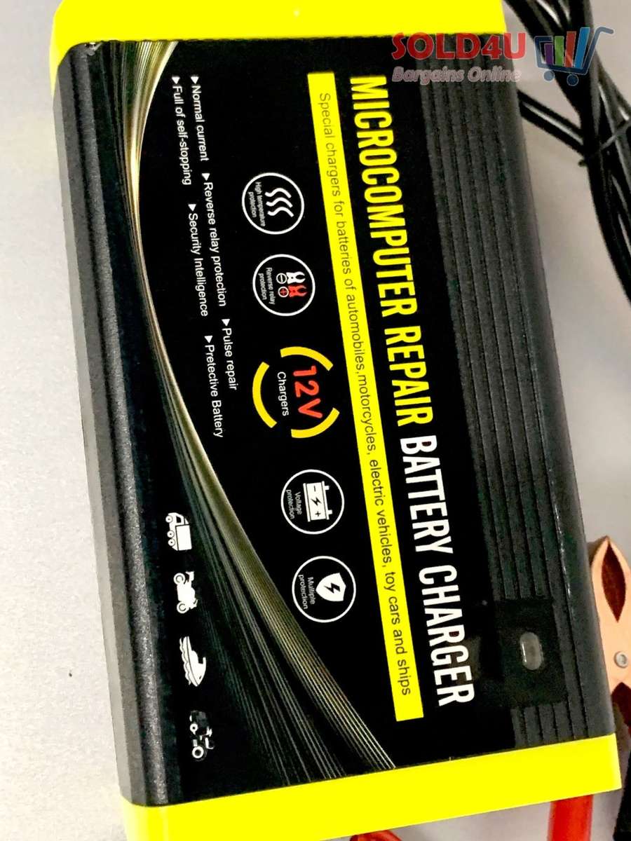 Car and Motorcycle Battery Charger Repair Type Microcomputer Battery Charger 12V 6A