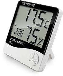 Temperature Humidity Meter And Clock - LED Time Temperature - Very handy