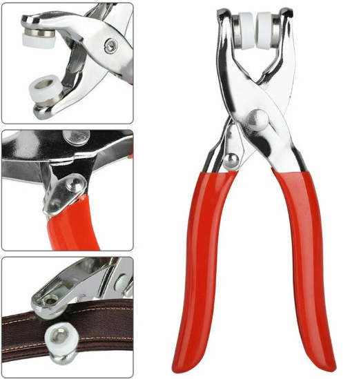 100 Piece Snap Button Kit Metal Sewing Prong Rings Buttons Press Studs Pliers Snap Craft Fasteners