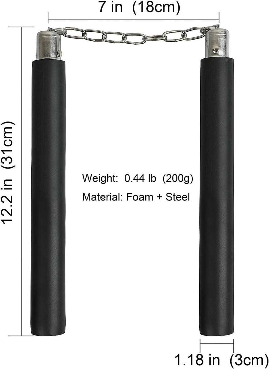 Nunchucks Safe Foam Rubber Training Nunchucks Nunchakus for Children Kids & Adults Self Defense