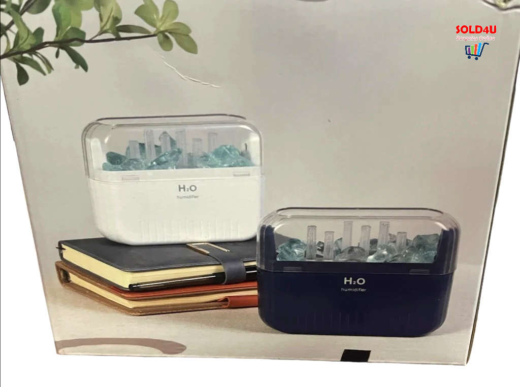 Beautiful Glacier Design Humidifier 400mL With Crystal - Essential Oil Diffuser Glacier Humidifier