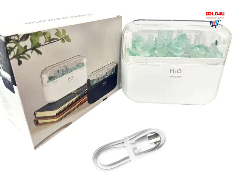 Beautiful Glacier Design Humidifier 400mL With Crystal - Essential Oil Diffuser Glacier Humidifier