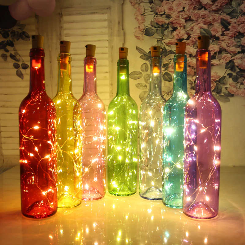 LED Mini Soft Decoration Ambient Light String 2m - LED Cork String Lights