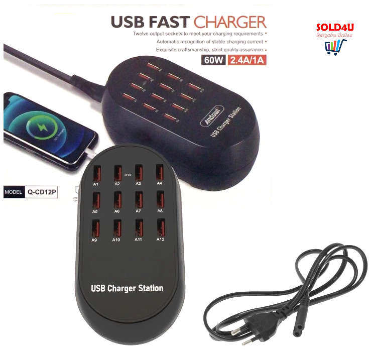 12 ports USB Intelligent Charger - 12 X Ports USB HUB - USB Fast Charger