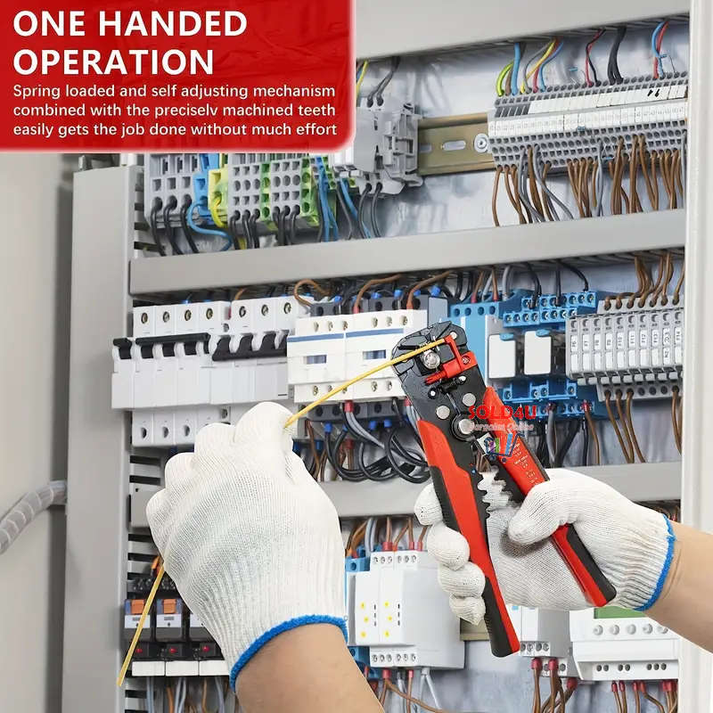 Wire Stripper Automatic - Self Adjusting Multifunctional Wire Stripper, Cutter and Crimper