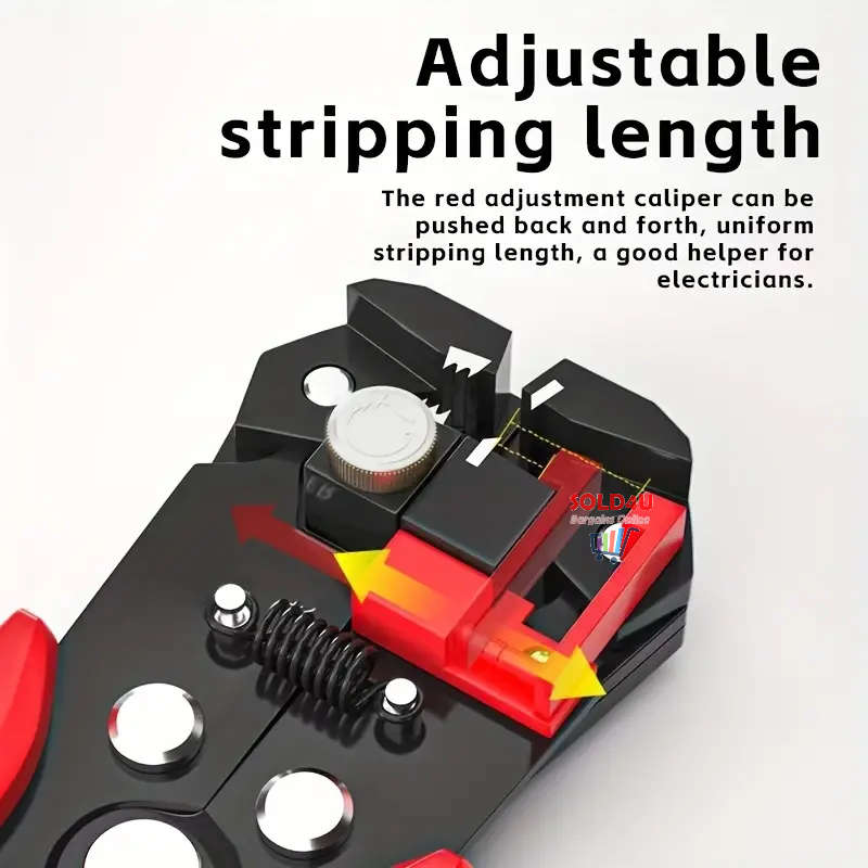 Wire Stripper Automatic - Self Adjusting Multifunctional Wire Stripper, Cutter and Crimper