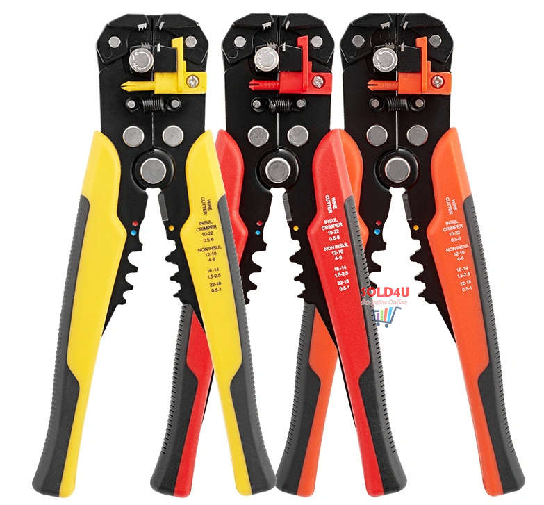 Wire Stripper Automatic - Self Adjusting Multifunctional Wire Stripper, Cutter and Crimper