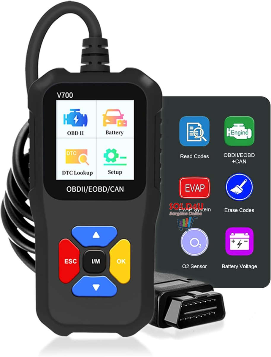 V700 1.8 inch Color Car Fault Detector Code Reader OBD2 Scanner Diagnostic Tool Car Several Models