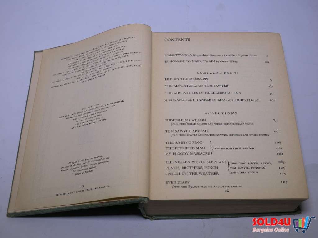 The Favorite Works of Mark Twain 1939 Garden City Deluxe Edition