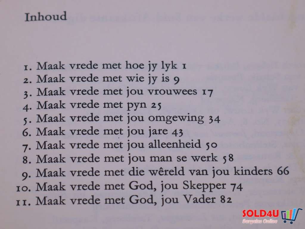 Maak Vrede met-I.L.de Villiers