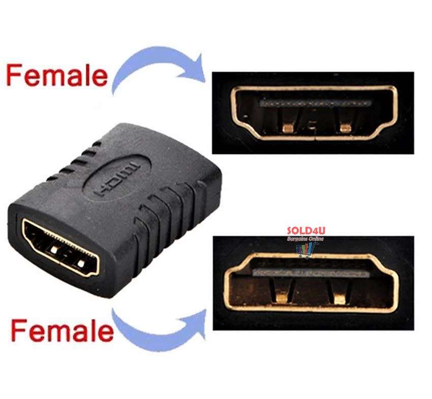 (Pack of 2) HDMI Extender 1080P 4K*2K 3D HDMI Female To Female Joiner Connector Coupler Adapter