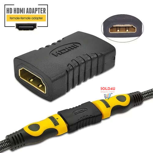 (Pack of 2) HDMI Extender 1080P 4K*2K 3D HDMI Female To Female Joiner Connector Coupler Adapter