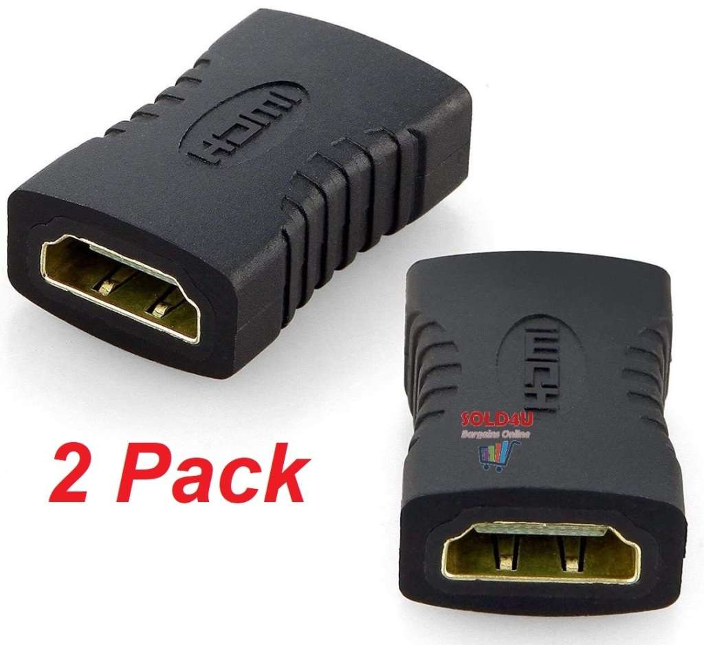 (Pack of 2) HDMI Extender 1080P 4K*2K 3D HDMI Female To Female Joiner Connector Coupler Adapter