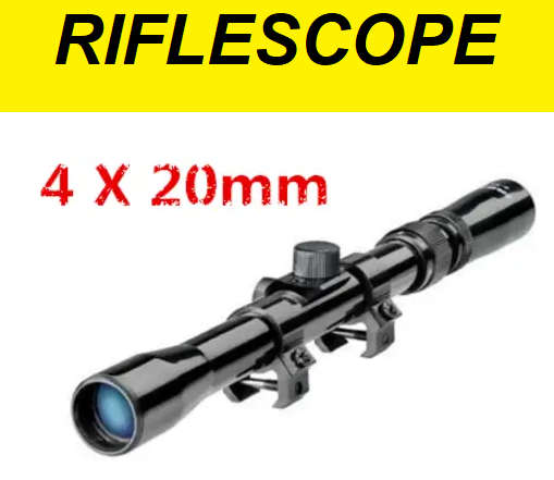 Rifle Scope for 22caliber Rifles and Air Gun 4 X 20mm