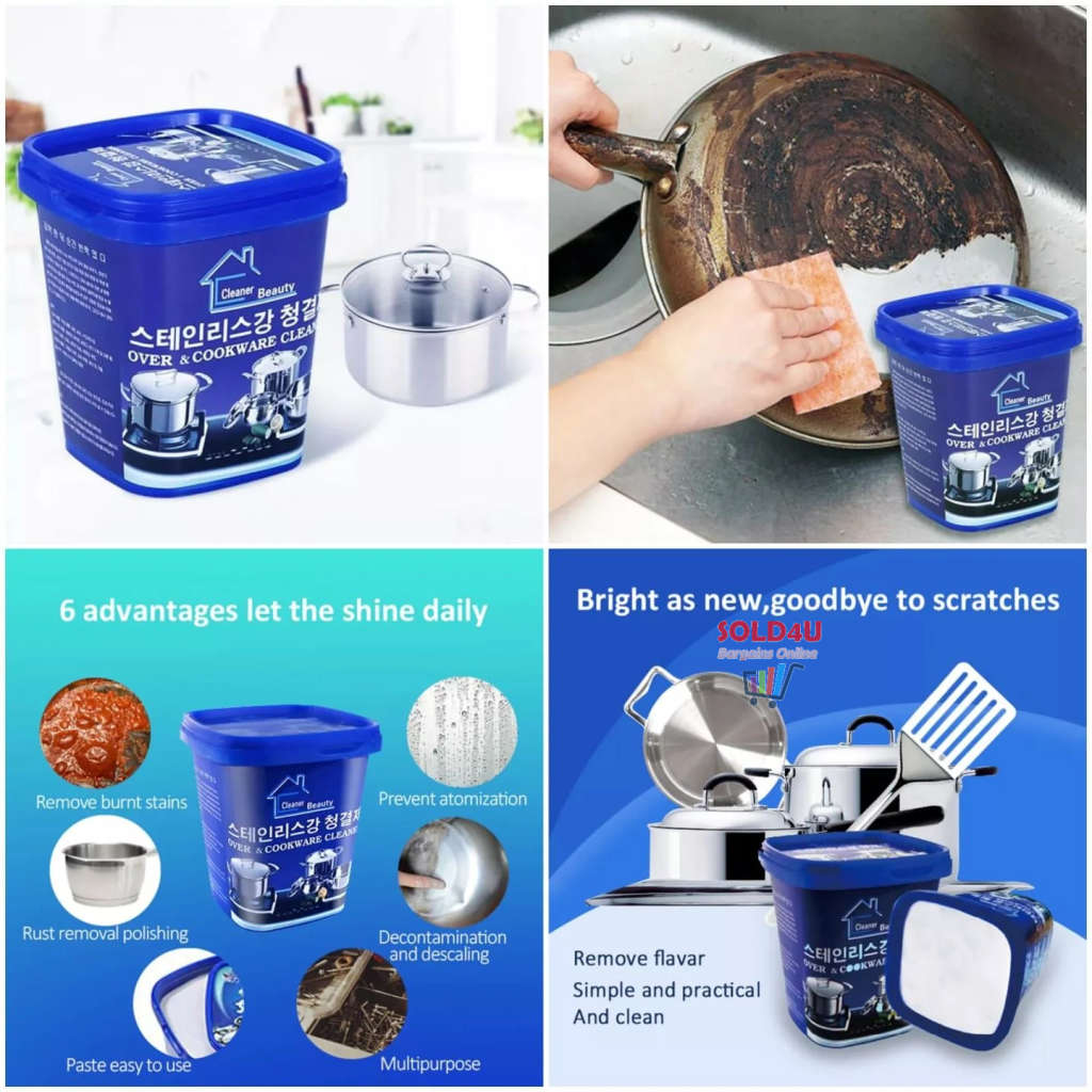 Cleaning Paste Cookware Cleaner Multi-Purpose Cream Tub