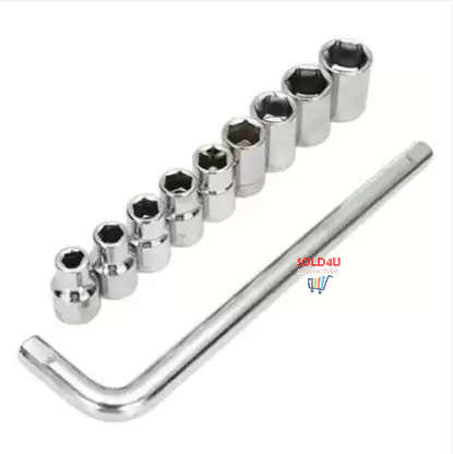 10Pcs Wrench Combination Hand Tool Socket Set