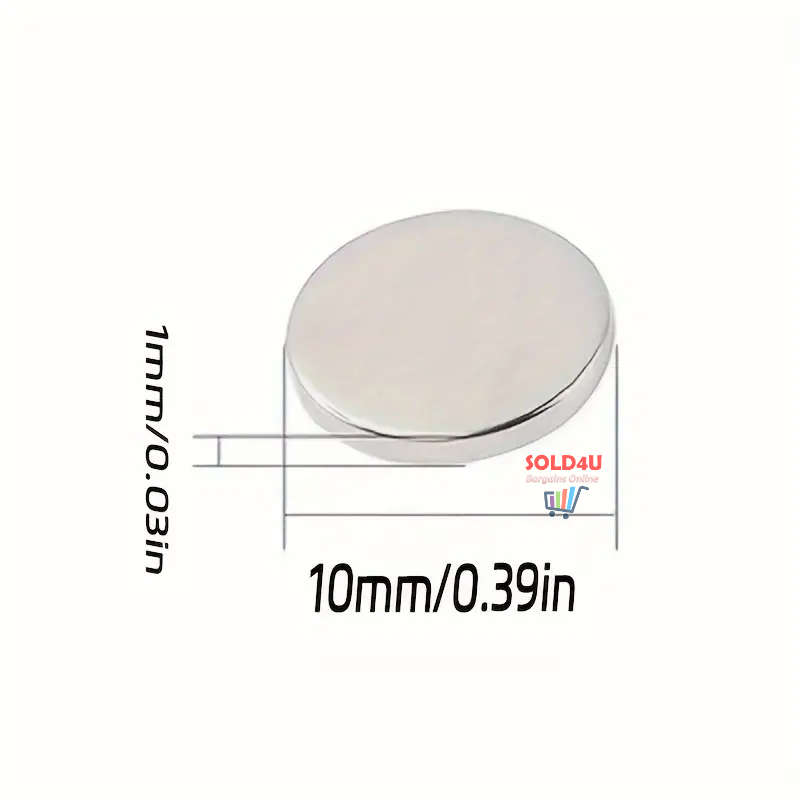 20pcs Super Strong Neodymium Disc Magnets 10x1mm Tiny Round Shape