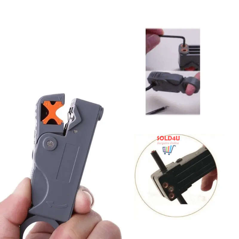 Wire Stripper Double Blades Automatic Wire Stripper, Stripping Pliers, Cable Cutter Coaxial Cable
