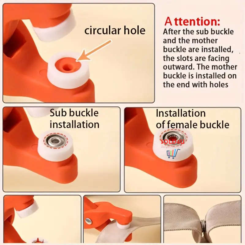 50Piece SET Snap Button Kit Metal Sewing Rings Buttons Press Studs Pliers Home Sewing Supplies