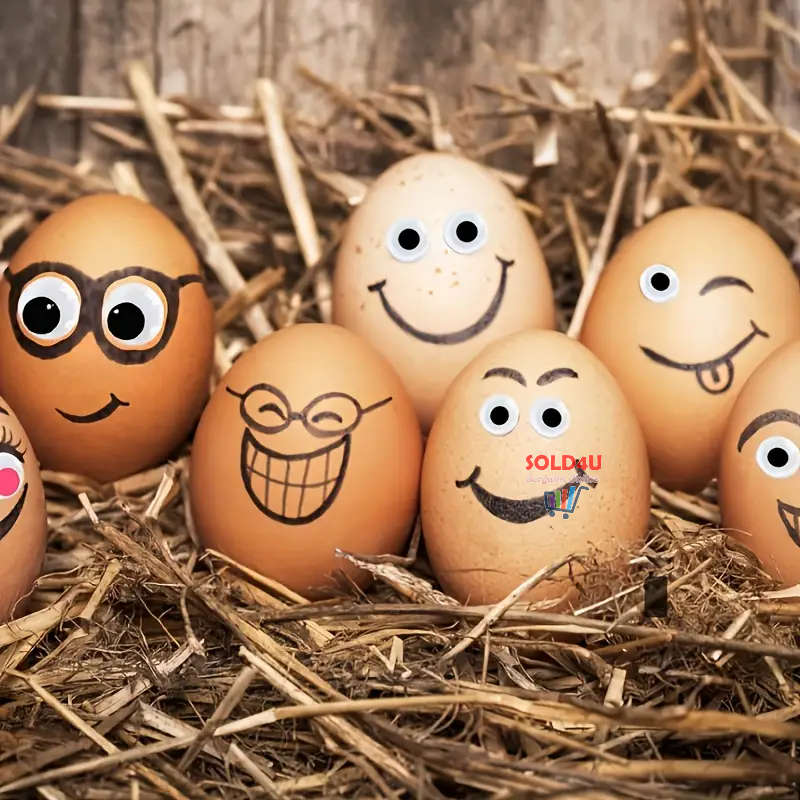 700pcs Mixed Wobble Sticky Googly Eyes Self Adhesive Sticky Eyes 4mm-12mm DIY Scrapbooking Crafts