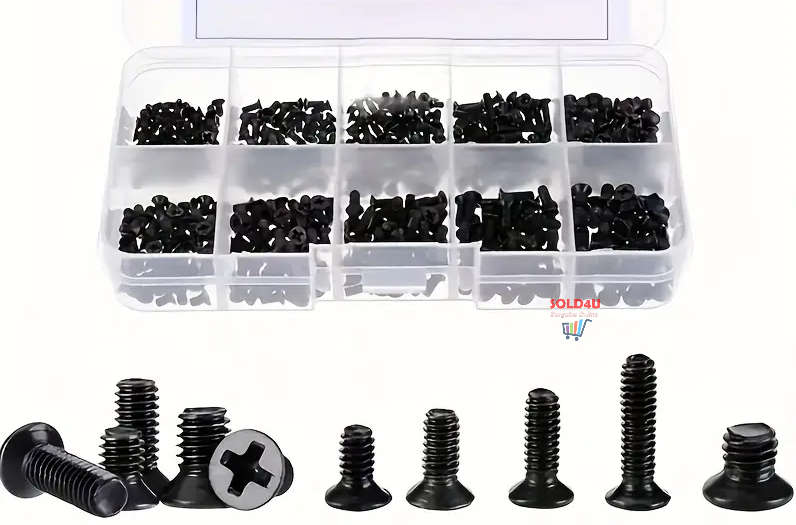250pcs/set M2 M2.5 M3 Screws Flat Head Phillips Screws Laptop Notebook Screws Set Kit Assorted