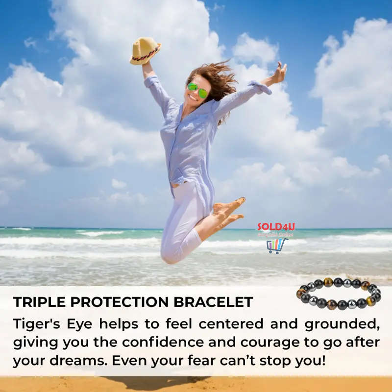 Triple Protection Bracelet For Luck Protection & Prosperity