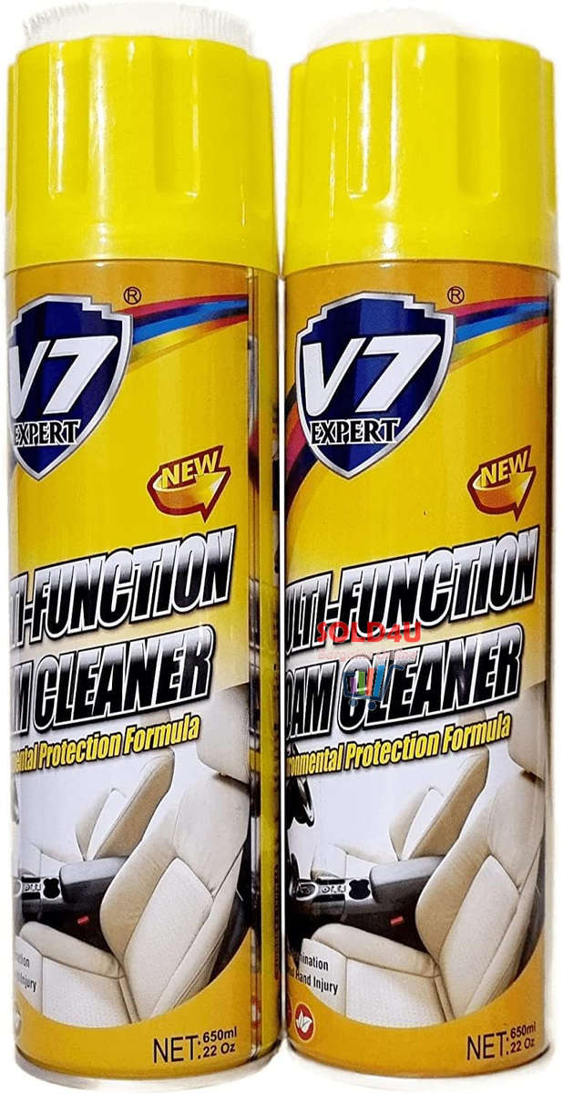 Multipurpose Foam Cleaner 650ML V7 Expert (Pack of 2 x Cans)