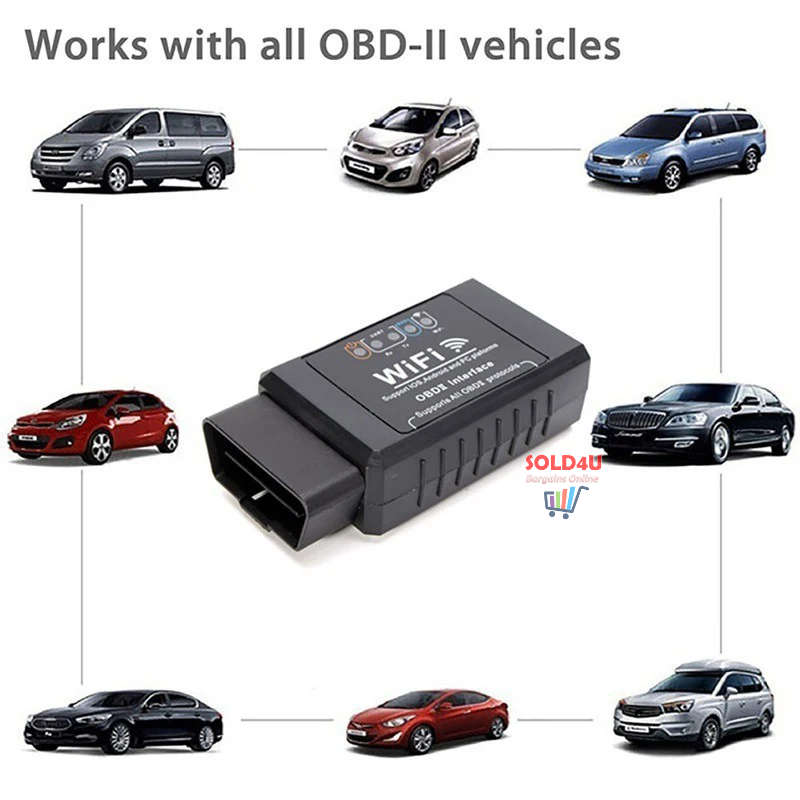 ELM327 WIFI OBD2 OBDII Auto Car Diagnostic Scanner Scan Tool for iOS Android