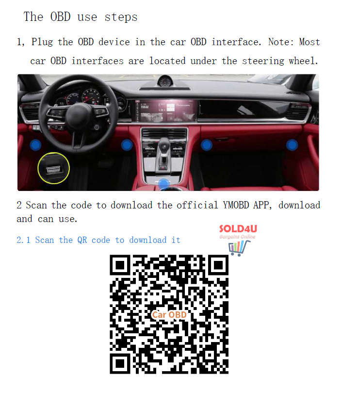 ELM327 MINI OBD2 Bluetooth Version OBDII Car Diagnostic Scanner (Android, iOS, Windows)
