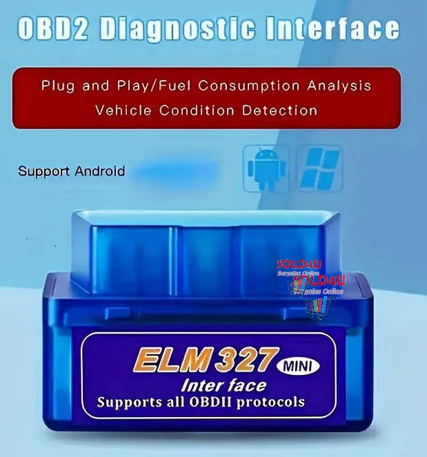 ELM327 MINI OBD2 Bluetooth Version OBDII Car Diagnostic Scanner (Android, iOS, Windows)