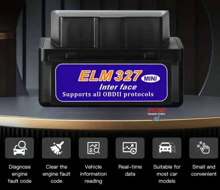 ELM327 MINI OBD2 Bluetooth Version OBDII Car Diagnostic Scanner (Android, iOS, Windows)