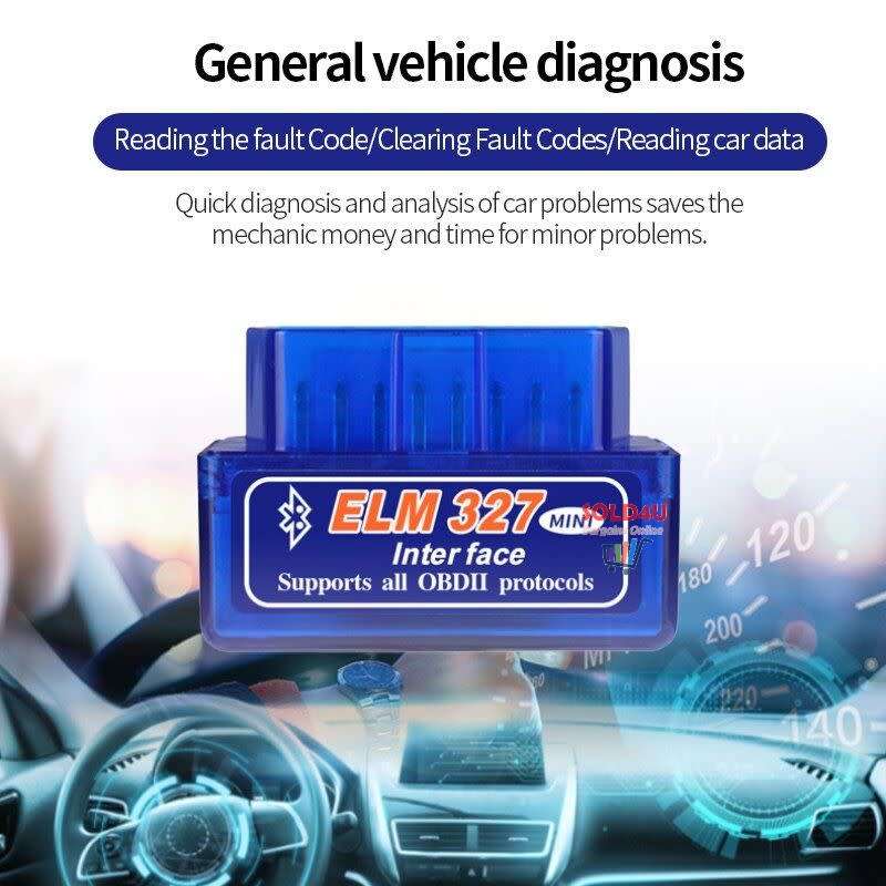 ELM327 MINI OBD2 Bluetooth Version OBDII Car Diagnostic Scanner (Android, iOS, Windows)
