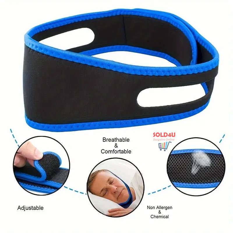 Adjustable Anti Snoring Chin Strap Peaceful Sleeping Device