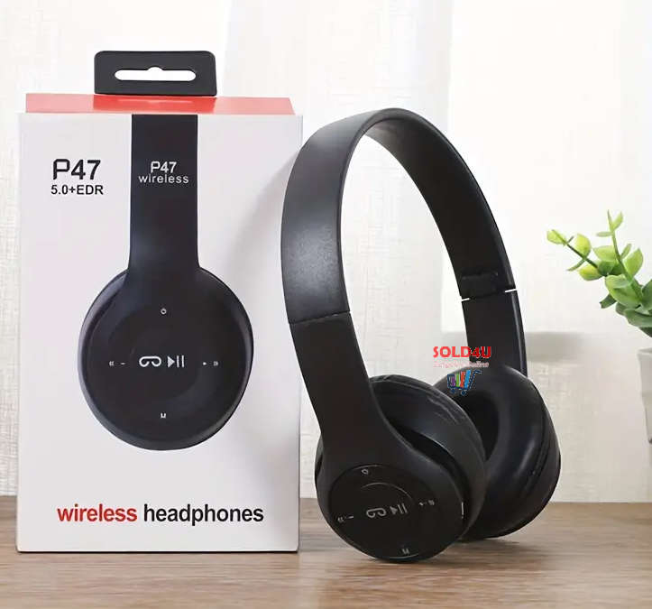 P47 Wireless Bluetooth Stereo Headphones [ USB Charging ] Random Colours
